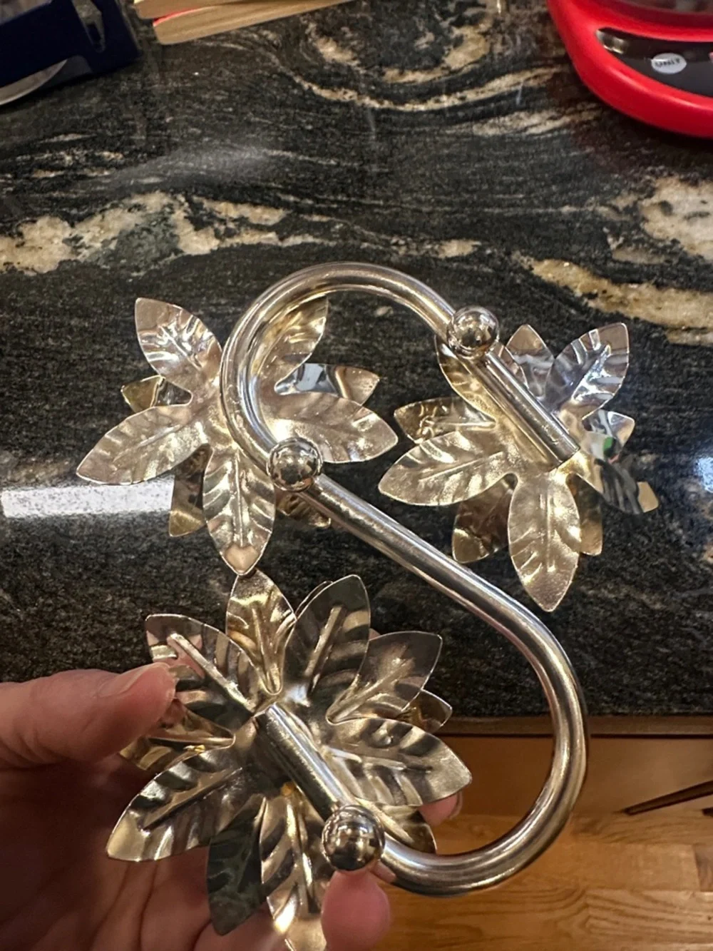 Silverplated Floral Candleholder Trio - Silver